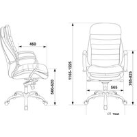 Офисное кресло Бюрократ T-9950/BLACK (черный) - Превью изображения №10 — Интернет-магазин Time-Shop