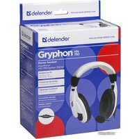 Наушники Defender Gryphon 750 (белый) - Превью изображения №2 — Интернет-магазин Time-Shop