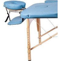 Массажный стол Atlas Sport 70 см складной 3-с деревянный (светло-голубой) - Превью изображения №4 — Интернет-магазин Time-Shop