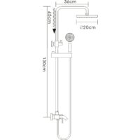 Душевая система  FRAP F2416 - Превью изображения №2 — Интернет-магазин Time-Shop
