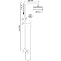 Душевая система  FRAP F2416 - Превью изображения №2 — Интернет-магазин Time-Shop