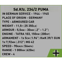 Конструктор Cobi Historical Collection WWII Sd Kfz 234/2 Puma - Превью изображения №7 — Интернет-магазин Time-Shop