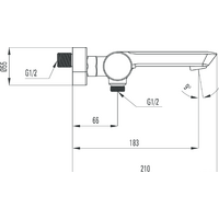 Смеситель Deante Arnika BQA N10M - Превью изображения №2 — Интернет-магазин Time-Shop