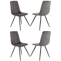 Бюрократ CH-K1 4 шт (серый Holland 18/черный)