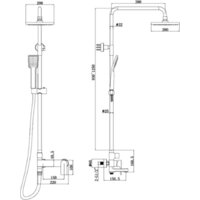 Душевая система  Bravat Real F6333367CP-A-RUS - Превью изображения №2 — Интернет-магазин Time-Shop