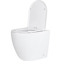 Унитаз подвесной Roxen Antares в комплекте с инсталляцией StounFix Dual Fresh 6 в 1 569295 (кнопка: белый глянец) - Превью изображения №5 — Интернет-магазин Time-Shop