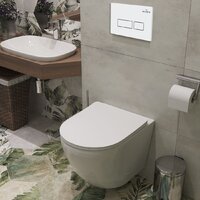 Унитаз подвесной Roxen Antares в комплекте с инсталляцией StounFix Dual Fresh 6 в 1 569295 (кнопка: белый глянец) - Превью изображения №13 — Интернет-магазин Time-Shop