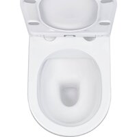 Унитаз подвесной Roxen Antares в комплекте с инсталляцией StounFix Dual Fresh 6 в 1 569295 (кнопка: белый глянец) - Превью изображения №8 — Интернет-магазин Time-Shop