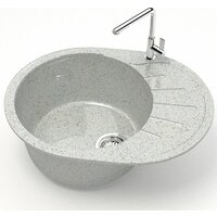 Кухонная мойка MARRBAXX Карельский камень модель 10/Q10 F010Q010 (серый/светло-серый) - Превью изображения №2 — Интернет-магазин Time-Shop