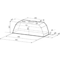Кухонная вытяжка Krona Asta 600 PB (белый) - Превью изображения №2 — Интернет-магазин Time-Shop