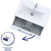  Cersanit Тумба под умывальник Lara SB-SZ-LARA-CO60/Wh - Превью изображения №7 — Интернет-магазин Time-Shop