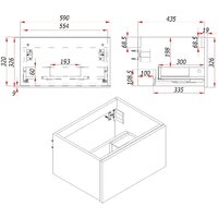  ЗОВ Тумба с умывальником Кито 60 K60LW0MRM-OL60 (белый/тростник) - Превью изображения №6 — Интернет-магазин Time-Shop