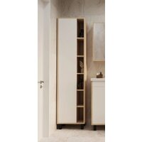 Mixline Шкаф-пенал Милтон-50 557617 (левый, дуб сонома/белый )