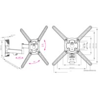 Кронштейн для телевизора Kromax ATLANTIS-15 (серый) - Превью изображения №8 — Интернет-магазин Time-Shop