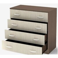 Комод Стендмебель Бася КМ-554-М 4 ящика (ясень шимо светлый-ясень шимо темный) - Превью изображения №3 — Интернет-магазин Time-Shop