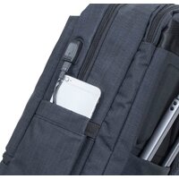 Городской рюкзак Rivacase 8365 (черный) - Превью изображения №5 — Интернет-магазин Time-Shop