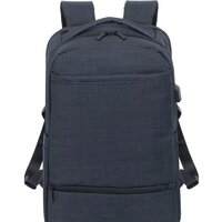 Городской рюкзак Rivacase 8365 (черный) - Превью изображения №11 — Интернет-магазин Time-Shop