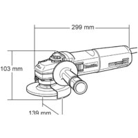 Угловая шлифмашина Makita 9565 CR - Превью изображения №3 — Интернет-магазин Time-Shop