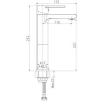 Умывальник Cersanit Moduo 50 Square 63570 + 63111 - Превью изображения №8 — Интернет-магазин Time-Shop