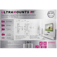 Кронштейн для телевизора Ultramounts UM892 (черный) - Превью изображения №10 — Интернет-магазин Time-Shop