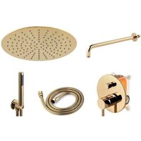 Душевая система  Rea Lungo REA-P4110 (золотой) - Превью изображения №2 — Интернет-магазин Time-Shop