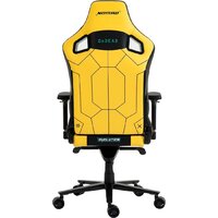 Игровое (геймерское) кресло Evolution Nomad PRO Cyberpunk Core (черный/желтый) - Превью изображения №6 — Интернет-магазин Time-Shop