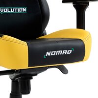 Игровое (геймерское) кресло Evolution Nomad PRO Cyberpunk Core (черный/желтый) - Превью изображения №13 — Интернет-магазин Time-Shop