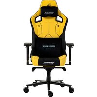 Игровое (геймерское) кресло Evolution Nomad PRO Cyberpunk Core (черный/желтый) - Превью изображения №2 — Интернет-магазин Time-Shop