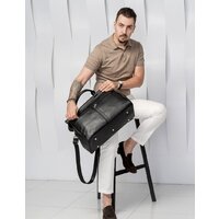 Саквояж Carlo Gattini Classico Veano 4004-01 (черный) - Превью изображения №12 — Интернет-магазин Time-Shop