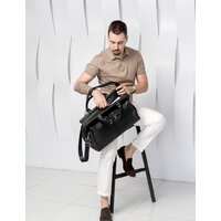 Саквояж Carlo Gattini Classico Veano 4004-01 (черный) - Превью изображения №11 — Интернет-магазин Time-Shop