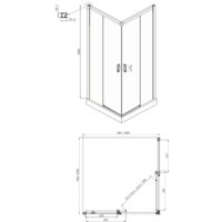 Душевой уголок Ambassador Set 11011105-ST7 - Превью изображения №5 — Интернет-магазин Time-Shop