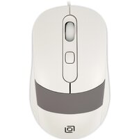 Оклик 310M (белый/серый)