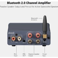 Усилитель мощности Fosi Audio BT20A Pro (48V/5A, синий) - Превью изображения №3 — Интернет-магазин Time-Shop