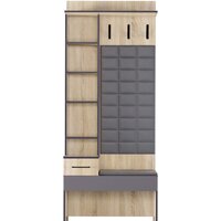 Стенка Аквилон Эльза №1 800 с зеркалом (дуб сонома) - Превью изображения №5 — Интернет-магазин Time-Shop