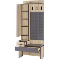 Стенка Аквилон Эльза №1 800 с зеркалом (дуб сонома) - Превью изображения №3 — Интернет-магазин Time-Shop