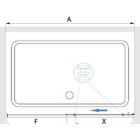 Душевая дверь RGW SV-12-G 32321210-16 100 (золото/прозрачное стекло) - Превью изображения №3 — Интернет-магазин Time-Shop