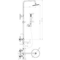 Душевая система  AV Engineering AVTHS2-P42-725A - Превью изображения №2 — Интернет-магазин Time-Shop