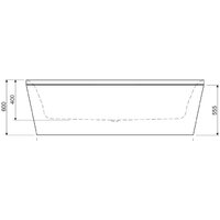 Ванна Cezares Metauro Wall 180x80 - Превью изображения №4 — Интернет-магазин Time-Shop