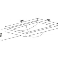  Runo Тумба с умывальником Стокгольм 60 + Como 60 (подвесная) - Превью изображения №7 — Интернет-магазин Time-Shop