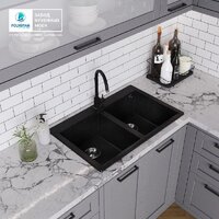 Кухонная мойка Polygran Brig 790 (черный) - Превью изображения №8 — Интернет-магазин Time-Shop