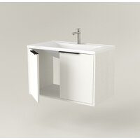  Дабер Тумба под умывальник 018 WeltWasser Deilbach 7517-80 Т18.8W.0.5Ч (белый древесный/ручка черная) - Превью изображения №2 — Интернет-магазин Time-Shop