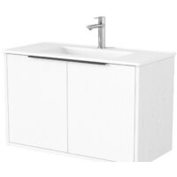 Дабер Тумба под умывальник 018 WeltWasser Deilbach 7517-80 Т18.8W.0.5Ч (белый древесный/ручка черная)