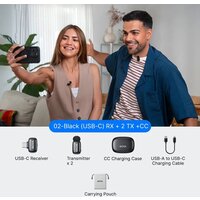 Радиосистема BOYA Mini 2-02 (черный) - Превью изображения №2 — Интернет-магазин Time-Shop