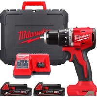 Ударная дрель-шуруповерт Milwaukee M18 M18BLPDRC-202C 4933492822 (с 2-мя АКБ 2 Ач, кейс) - Превью изображения №1 — Интернет-магазин Time-Shop