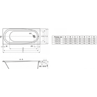 Ванна Lavinia Boho Biore 150x70 35010050 - Превью изображения №5 — Интернет-магазин Time-Shop