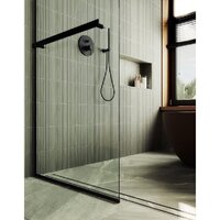 Душевая стенка MaybahGlass 195x79 MGD-726-6у (прозрачное стекло/черный) - Превью изображения №2 — Интернет-магазин Time-Shop