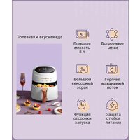 Аэрогриль (аэрофритюрница) KaringBee JD689 (белый) - Превью изображения №2 — Интернет-магазин Time-Shop