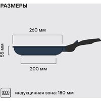 Сковорода Rondell Del mar RDA‑1848 - Превью изображения №7 — Интернет-магазин Time-Shop