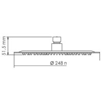 Верхний душ Wasserkraft A121 - Превью изображения №2 — Интернет-магазин Time-Shop
