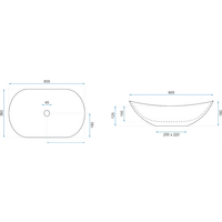 Умывальник Rea Royal 60 (черный мрамор матовый) - Превью изображения №6 — Интернет-магазин Time-Shop